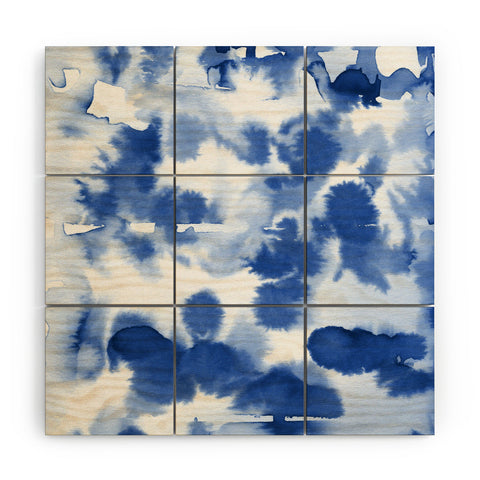 Lisa Argyropoulos Aquatica Denim Blues Wood Wall Mural