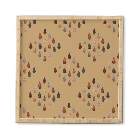 Lisa Argyropoulos Arrowheads Diamond Earth Framed Wall Art