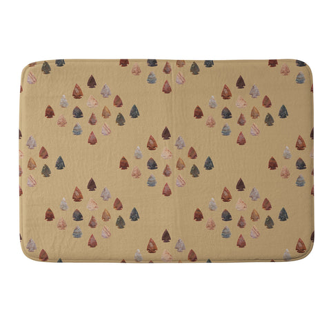 Lisa Argyropoulos Arrowheads Diamond Earth Memory Foam Bath Mat