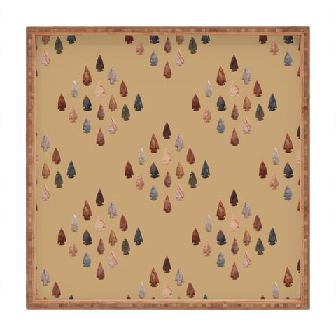 Lisa Argyropoulos Arrowheads Diamond Earth Square Tray