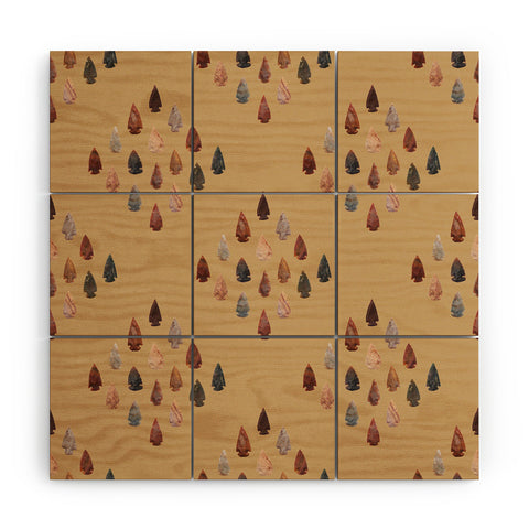 Lisa Argyropoulos Arrowheads Diamond Earth Wood Wall Mural