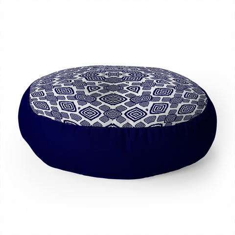 Lisa Argyropoulos Athena Indigo Floor Pillow Round