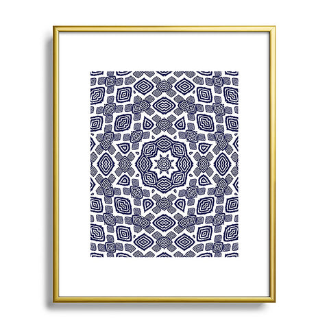 Lisa Argyropoulos Athena Indigo Metal Framed Art Print
