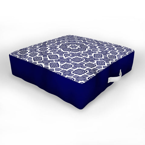 Lisa Argyropoulos Athena Indigo Outdoor Floor Cushion