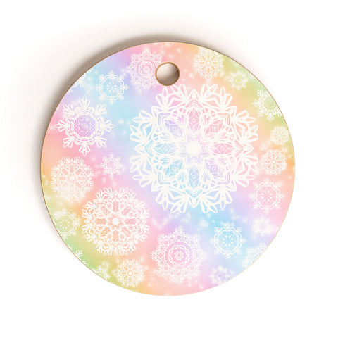 Lisa Argyropoulos Aurora Frost Cutting Board Round