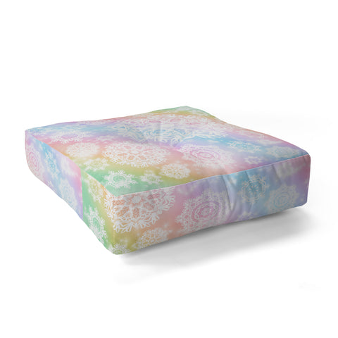 Lisa Argyropoulos Aurora Frost Floor Pillow Square