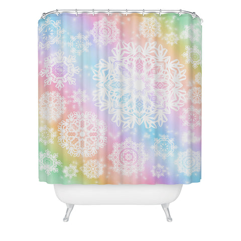 Lisa Argyropoulos Aurora Frost Shower Curtain