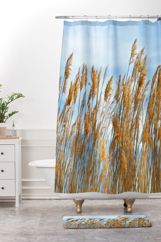 Lisa Argyropoulos Autumn Gold Shower Curtain And Mat