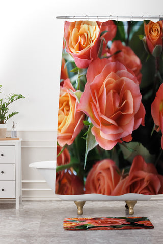 Lisa Argyropoulos Autumn Rose Shower Curtain And Mat