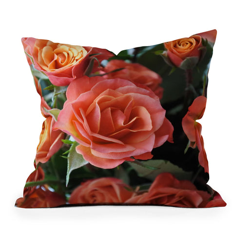 Lisa Argyropoulos Autumn Rose Throw Pillow