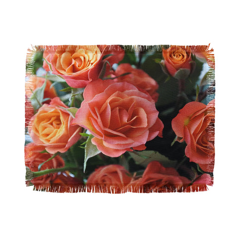 Lisa Argyropoulos Autumn Rose Throw Blanket