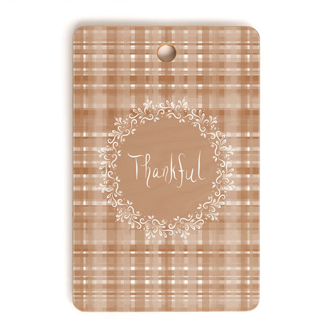Lisa Argyropoulos Autumn Weave Thankful II Cutting Board Rectangle