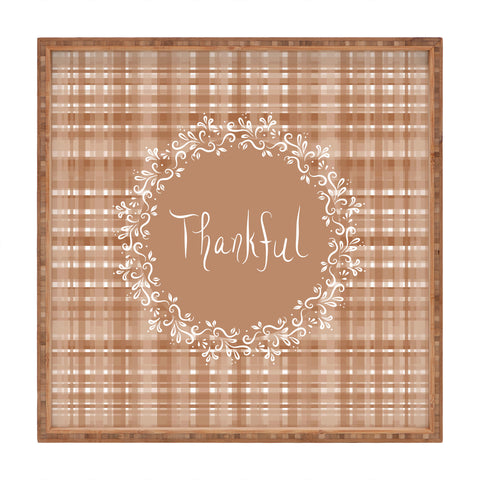 Lisa Argyropoulos Autumn Weave Thankful II Square Tray