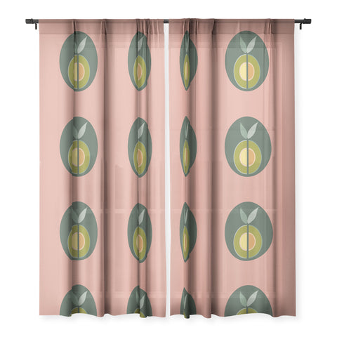 Lisa Argyropoulos Avocado Enlightenment Sheer Window Curtain