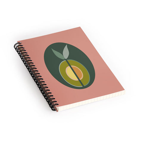 Lisa Argyropoulos Avocado Enlightenment Spiral Notebook