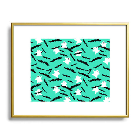 Lisa Argyropoulos Bats and Boos Metal Framed Art Print
