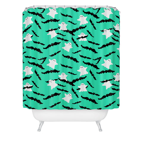 Lisa Argyropoulos Bats and Boos Shower Curtain