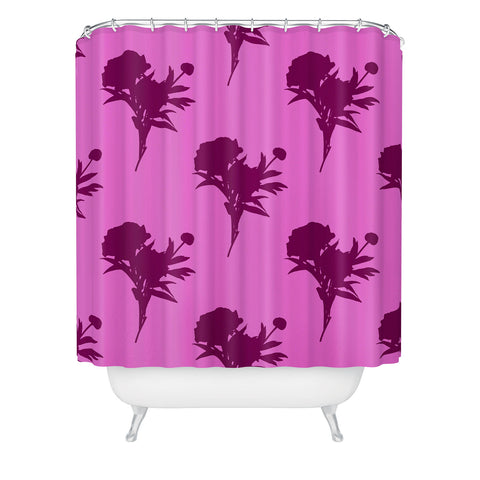 Lisa Argyropoulos Be Bold Peony Shower Curtain