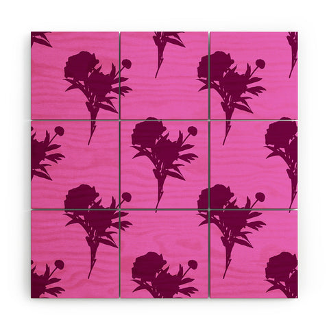 Lisa Argyropoulos Be Bold Peony Wood Wall Mural