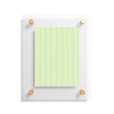 Lisa Argyropoulos Be Green Stripes Floating Acrylic Print