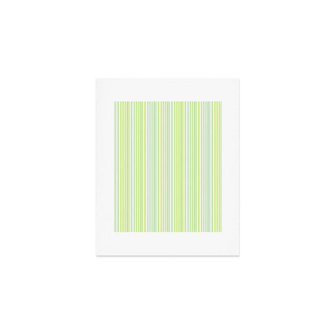Lisa Argyropoulos Be Green Stripes Art Print