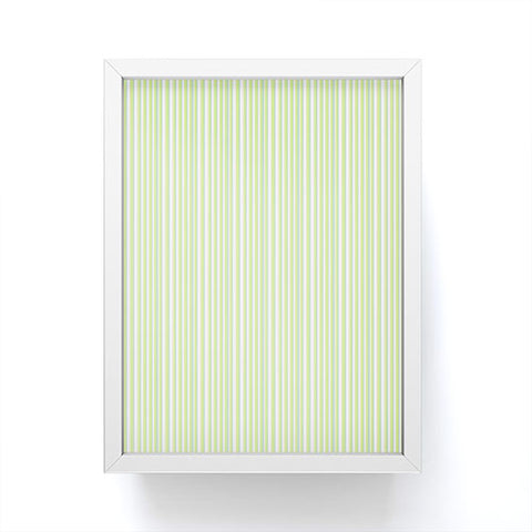 Lisa Argyropoulos Be Green Stripes Framed Mini Art Print