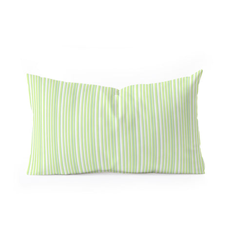Lisa Argyropoulos Be Green Stripes Oblong Throw Pillow