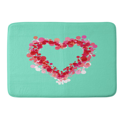 Lisa Argyropoulos Be Still My Heart Memory Foam Bath Mat