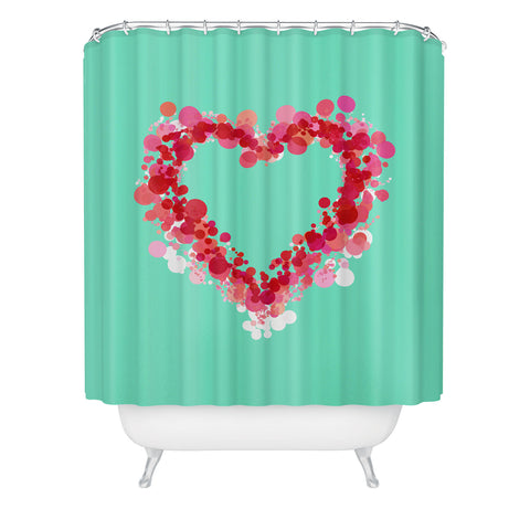 Lisa Argyropoulos Be Still My Heart Shower Curtain