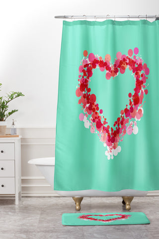Lisa Argyropoulos Be Still My Heart Shower Curtain And Mat