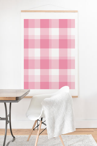 Lisa Argyropoulos Berry Sweet Checks Art Print And Hanger