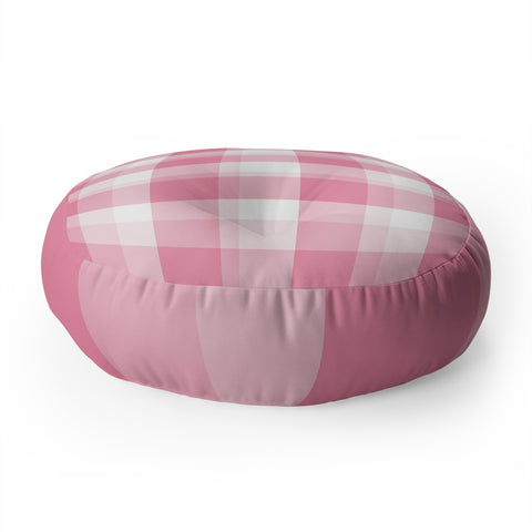 Lisa Argyropoulos Berry Sweet Checks Floor Pillow Round