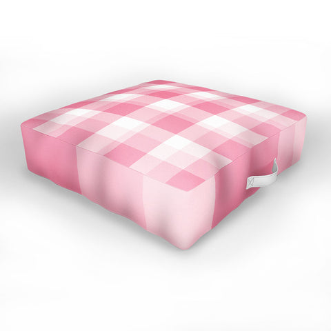 Lisa Argyropoulos Berry Sweet Checks Outdoor Floor Cushion