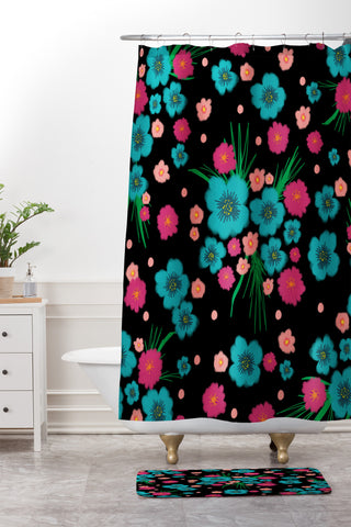 Lisa Argyropoulos Bethany Night Shower Curtain And Mat