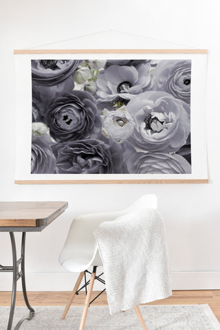 Lisa Argyropoulos Bloom Sweetly Whispered Gray Art Print And Hanger