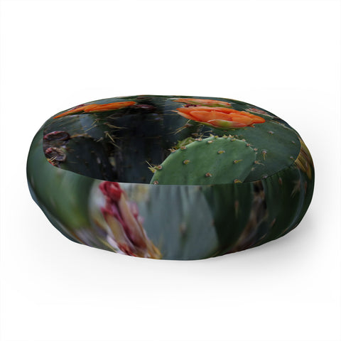 Lisa Argyropoulos Blooming Prickly Pear Floor Pillow Round