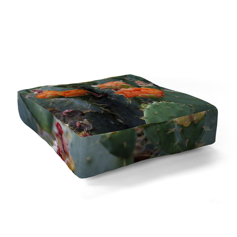 Lisa Argyropoulos Blooming Prickly Pear Floor Pillow Square