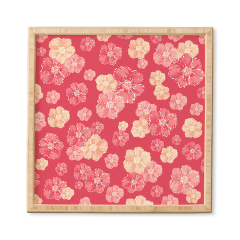 Lisa Argyropoulos Blossoms On Coral Framed Wall Art