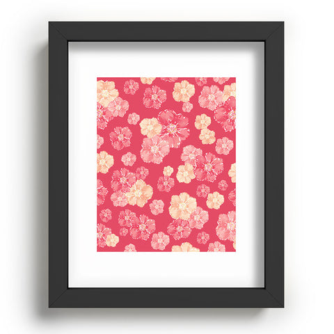 Lisa Argyropoulos Blossoms On Coral Recessed Framing Rectangle