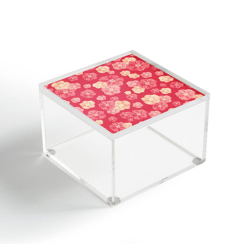 Lisa Argyropoulos Blossoms On Coral Acrylic Box