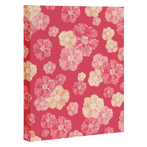Lisa Argyropoulos Blossoms On Coral Art Canvas