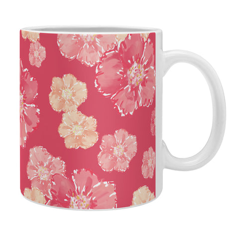 Lisa Argyropoulos Blossoms On Coral Coffee Mug