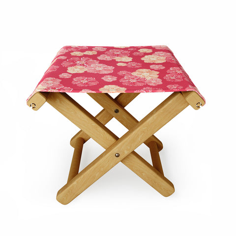 Lisa Argyropoulos Blossoms On Coral Folding Stool