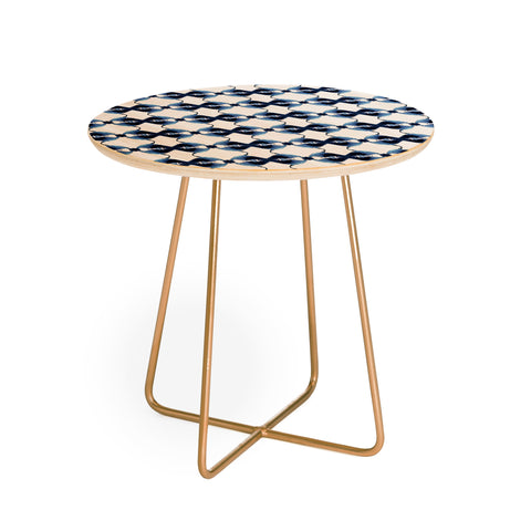 Lisa Argyropoulos Blue Calypso Round Side Table