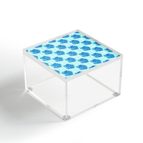 Lisa Argyropoulos Blue Hibiscus Acrylic Box