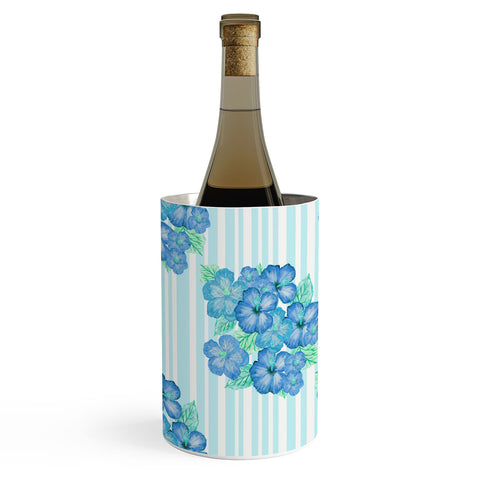 Lisa Argyropoulos Blue Hibiscus Wine Chiller