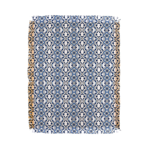 Lisa Argyropoulos Blue Jewels Throw Blanket
