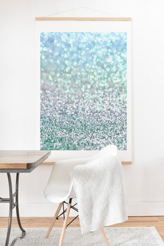 Lisa Argyropoulos Blue Mist Snowfall Art Print And Hanger