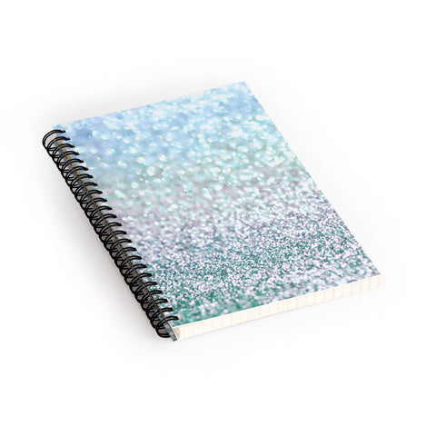 Lisa Argyropoulos Blue Mist Snowfall Spiral Notebook