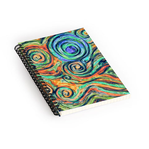 Lisa Argyropoulos Blue Moon Spiral Notebook